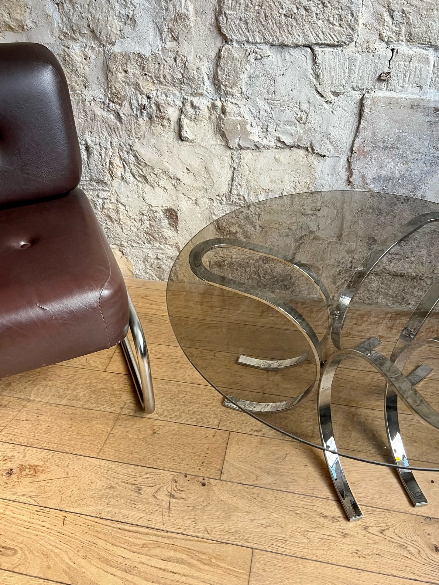 table basse en verre fumé