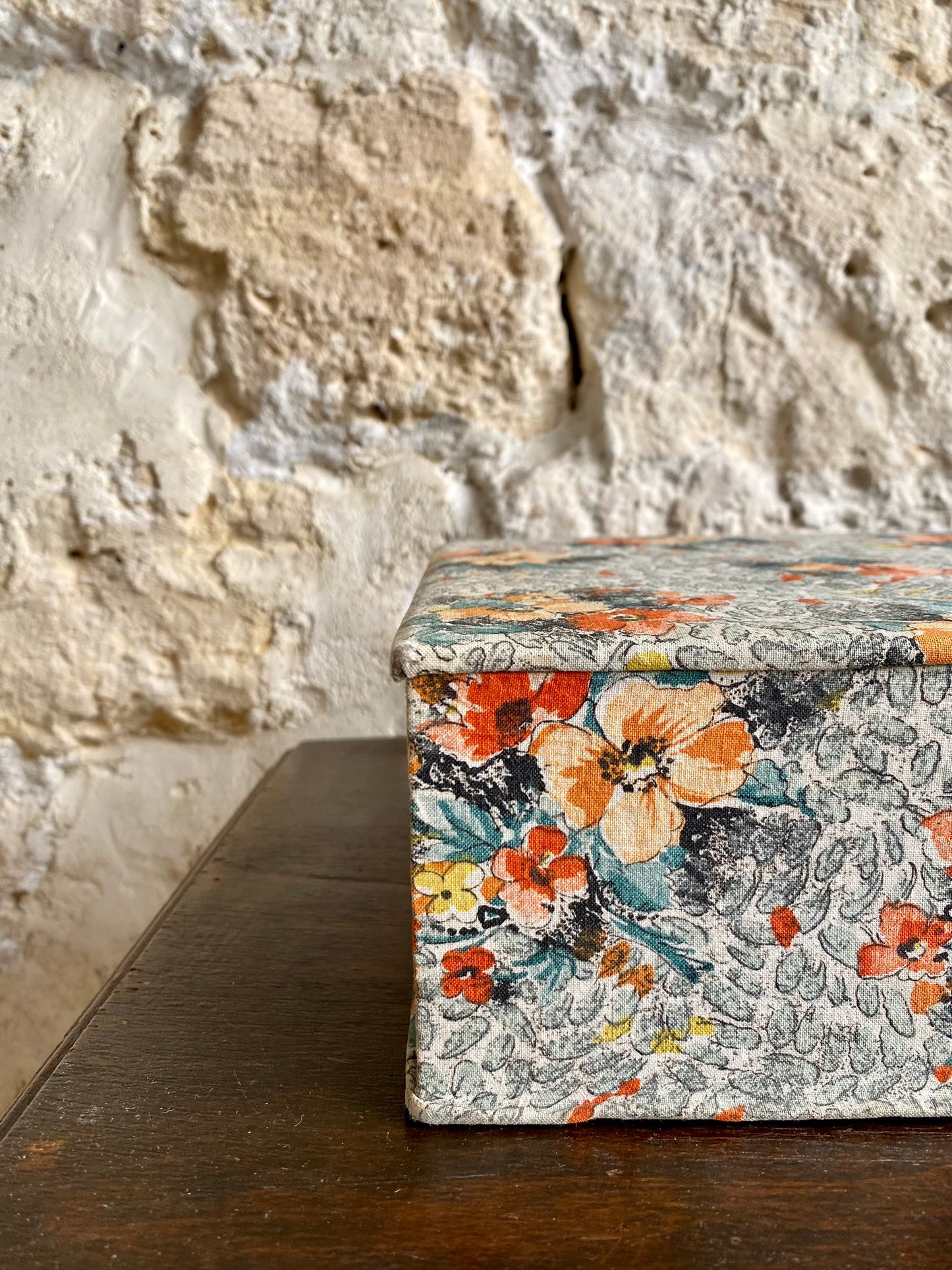 boîte en tissu des années 50