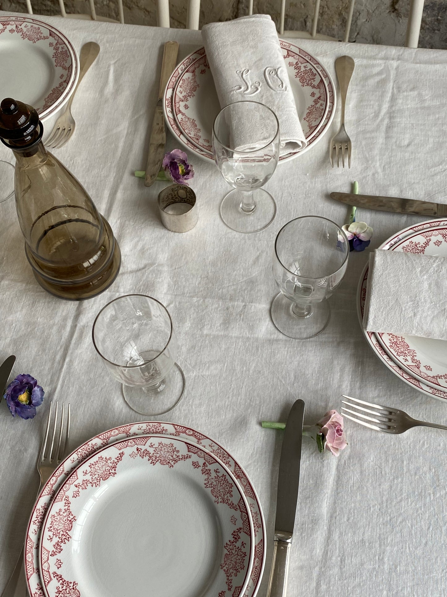 service "Pallaz" Sarreguemines (6 plates, 6 creuses, 6 petites)