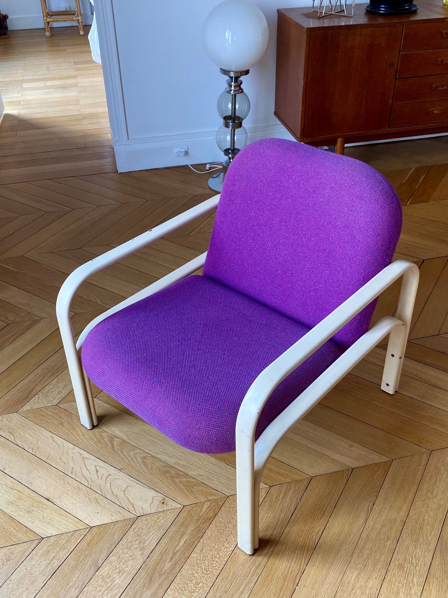 fauteuil 70's violet