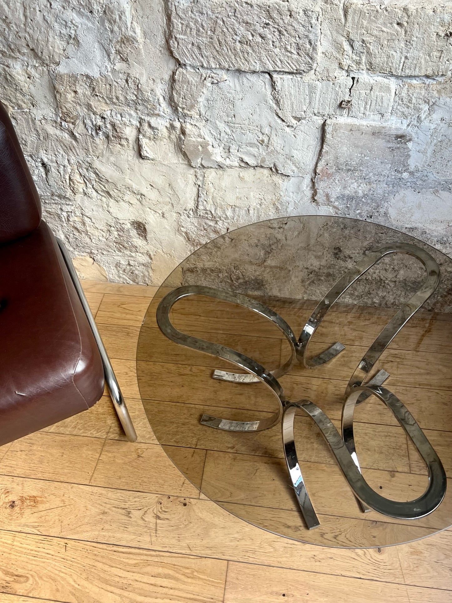 table basse en verre fumé