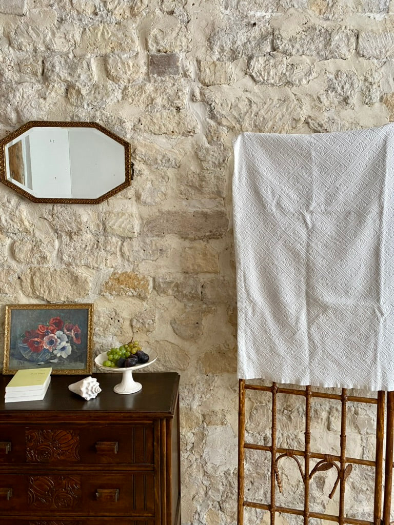 jeté de lit coton 140x115cm