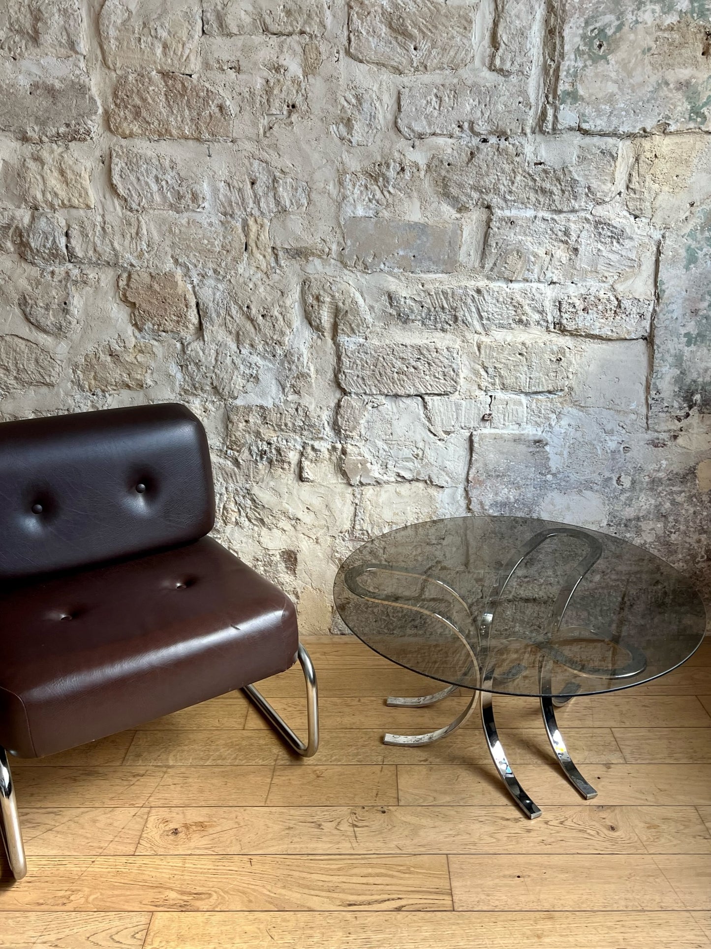 table basse en verre fumé