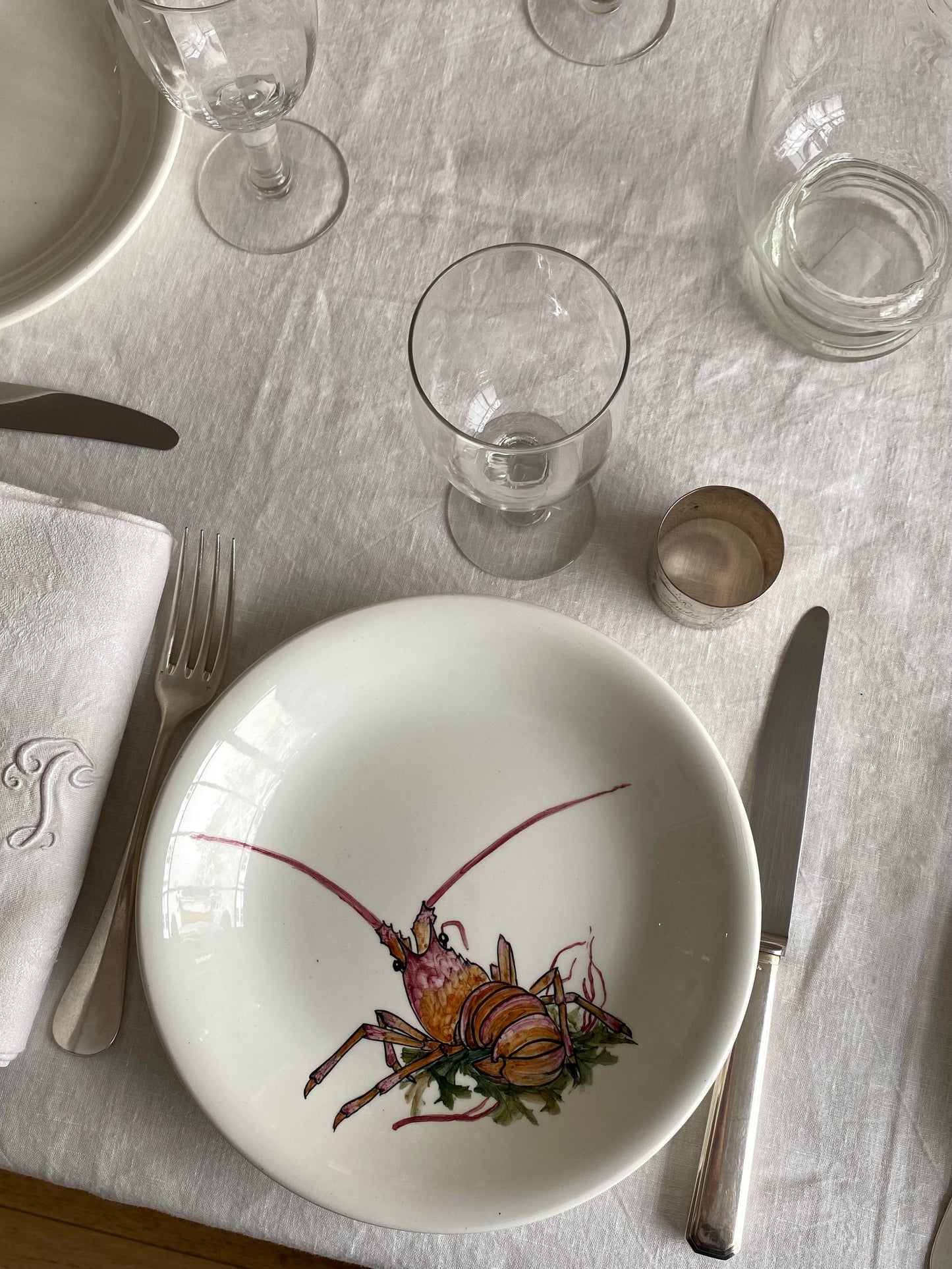 service de table - soupe de poisson