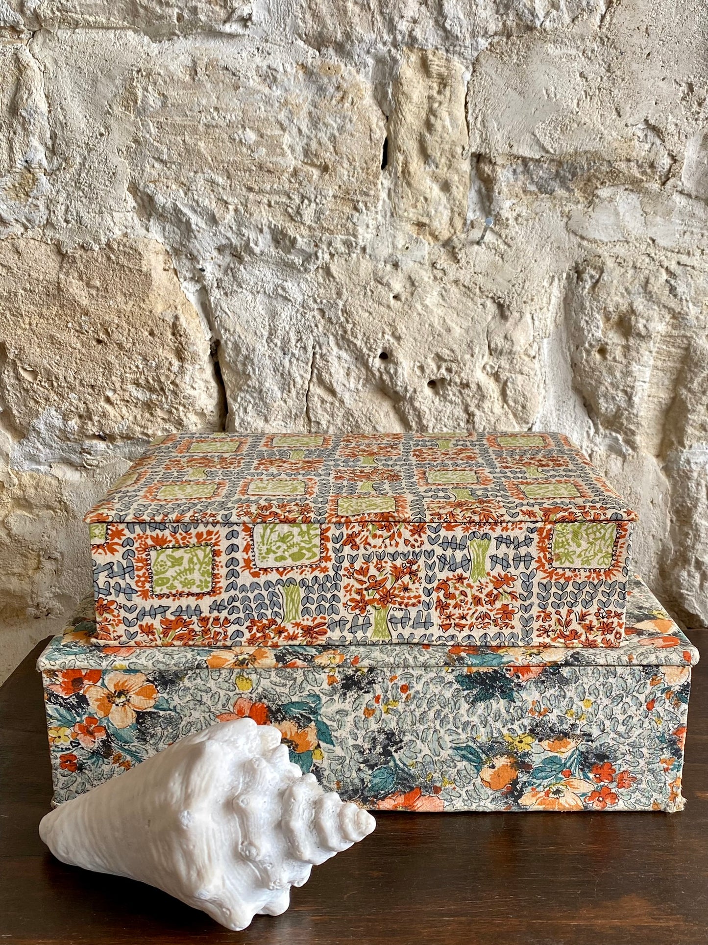 boîte en tissu motifs années 30
