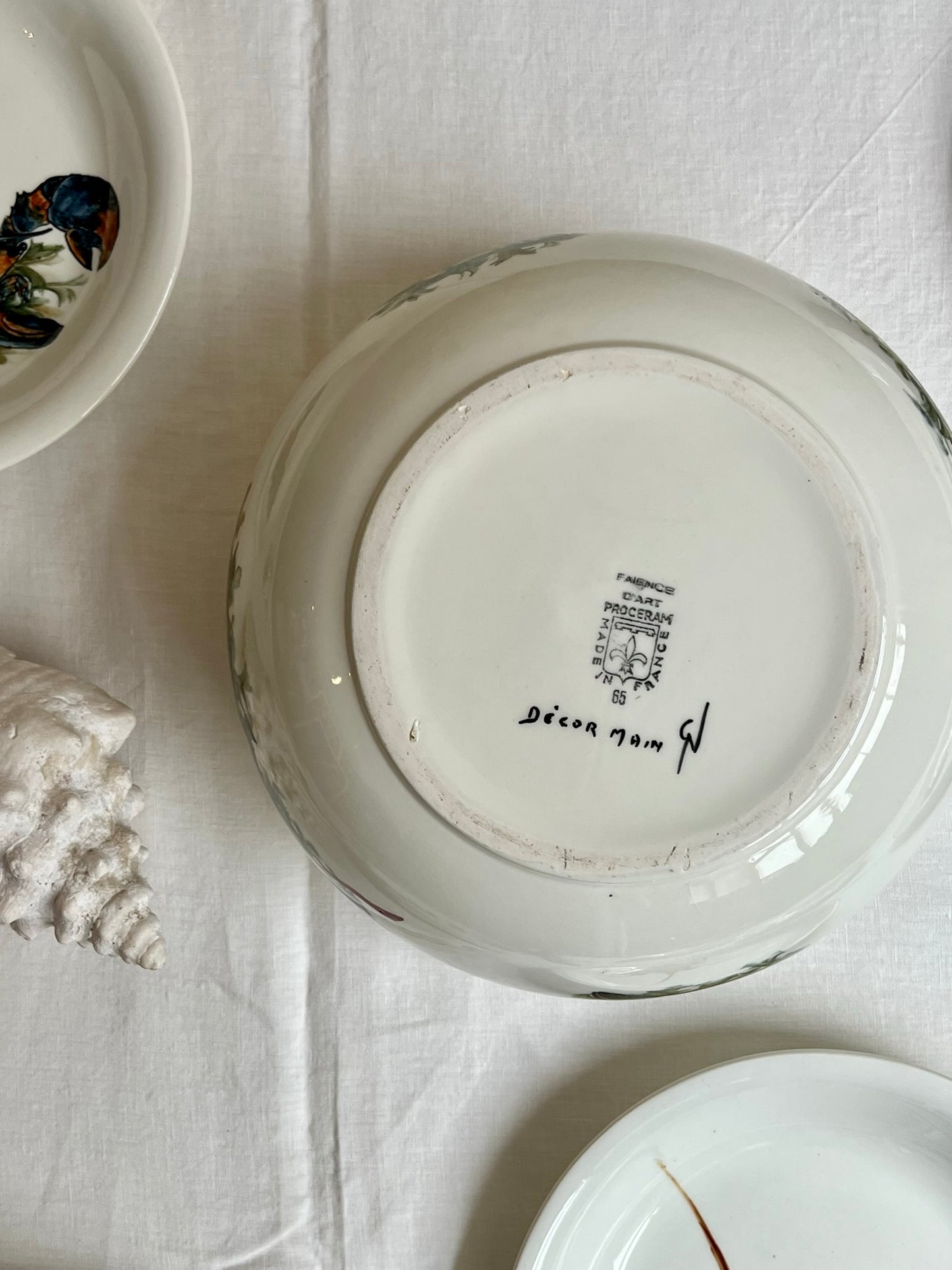 service de table - soupe de poisson
