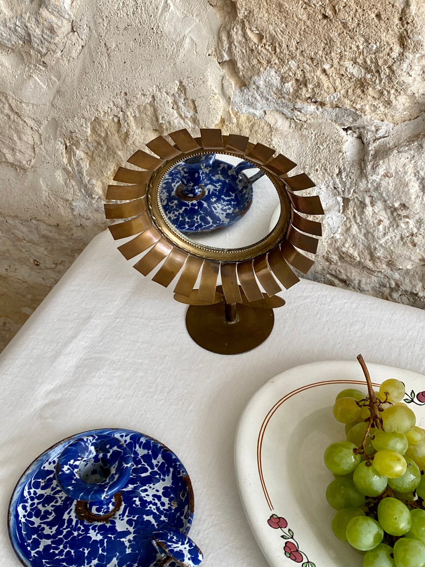 paire de plats ovales en faïence