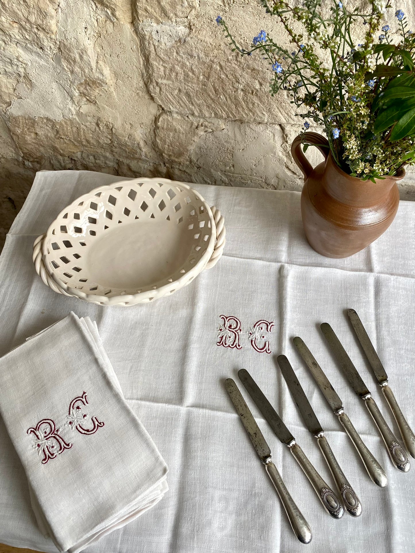 couteaux à fromage en argent fourré