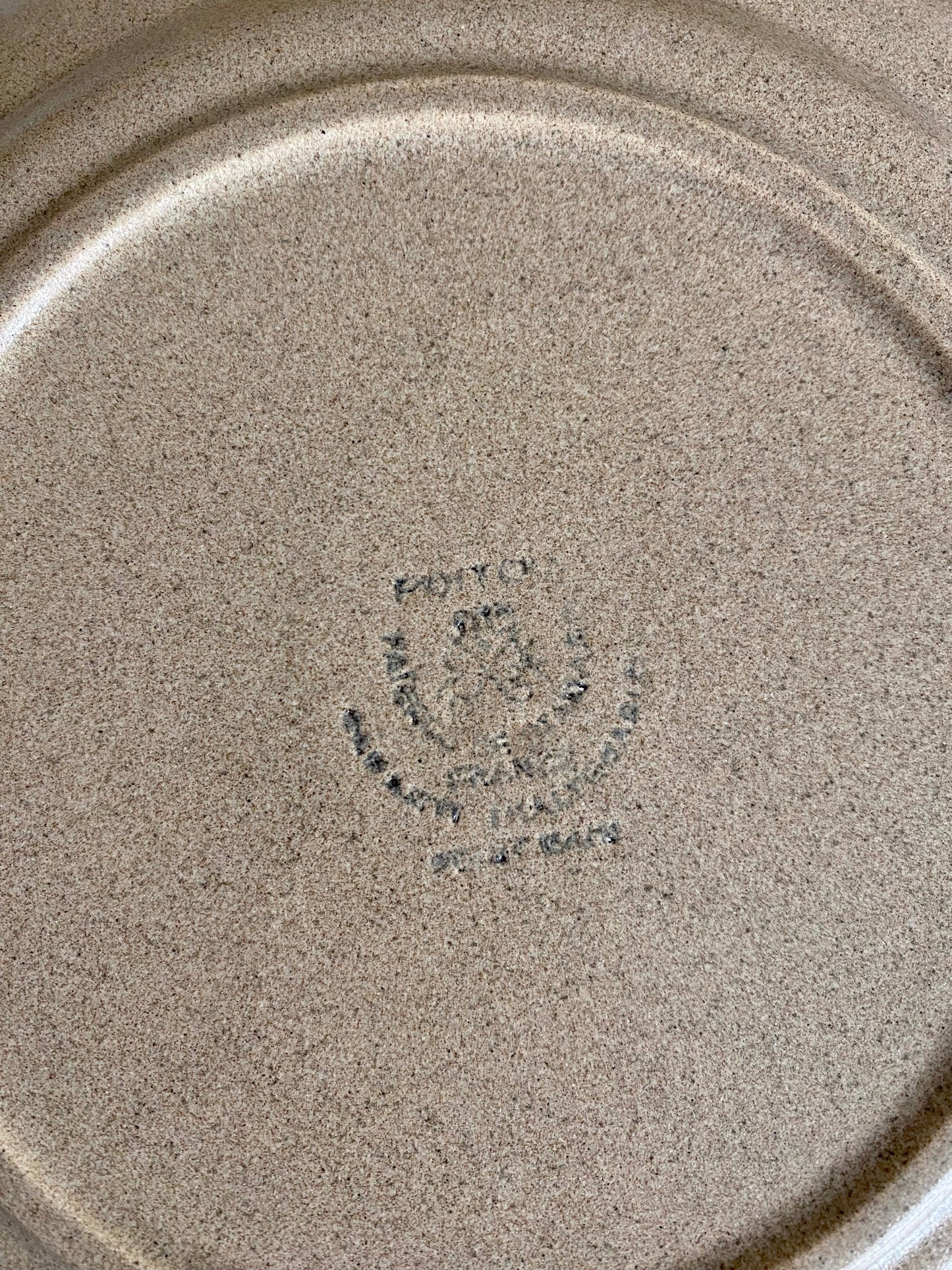 service en grès St Amand, 6 grandes assiettes