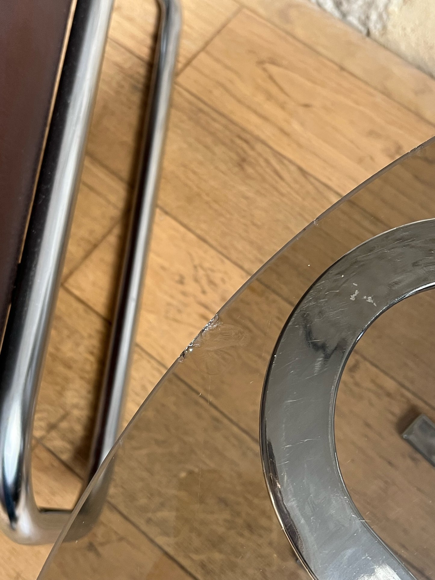 table basse en verre fumé
