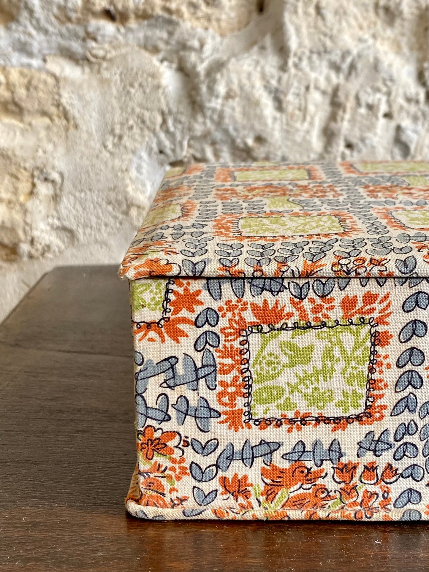 boîte en tissu motifs années 30
