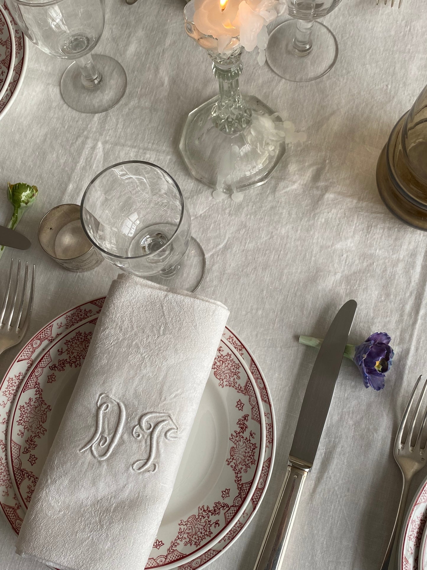 service "Pallaz" Sarreguemines (6 plates, 6 creuses, 6 petites)