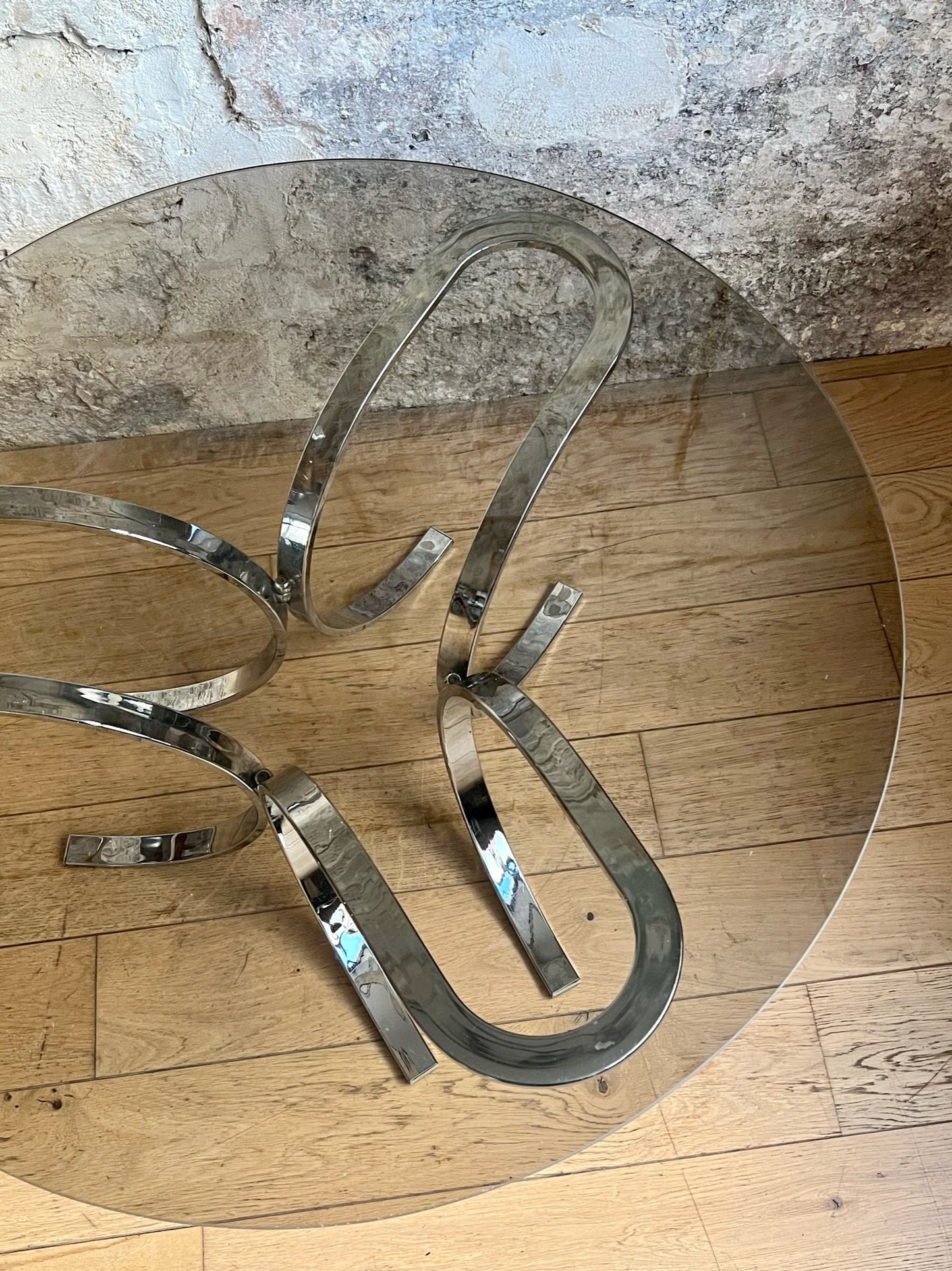 table basse en verre fumé