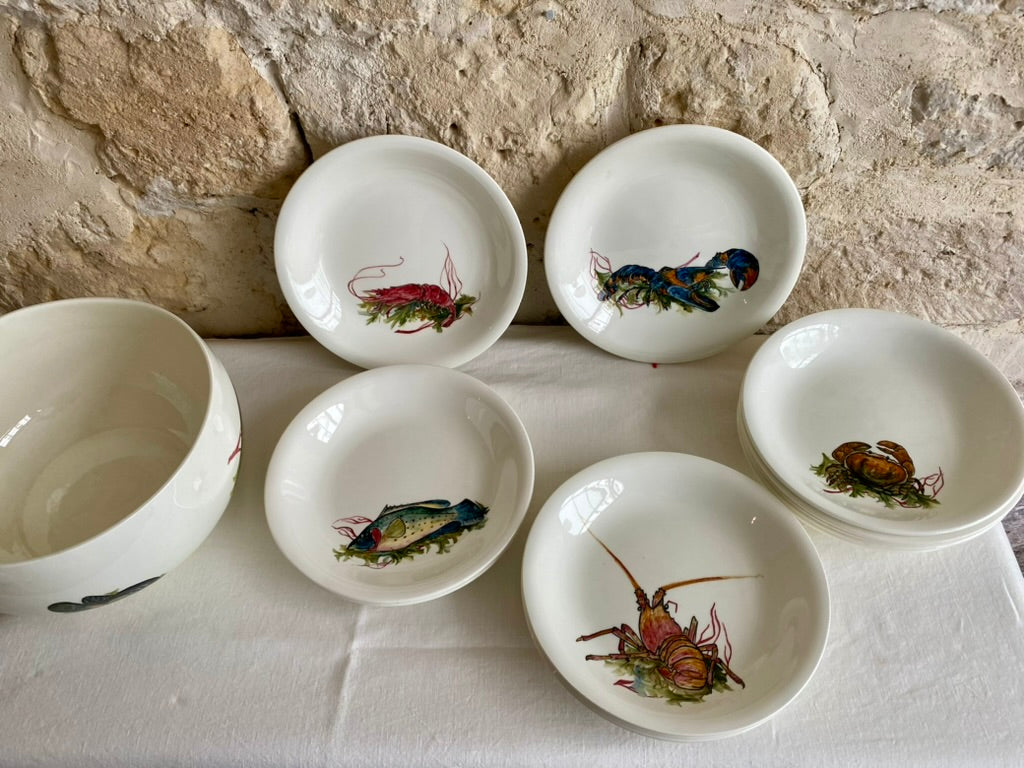 service de table - soupe de poisson