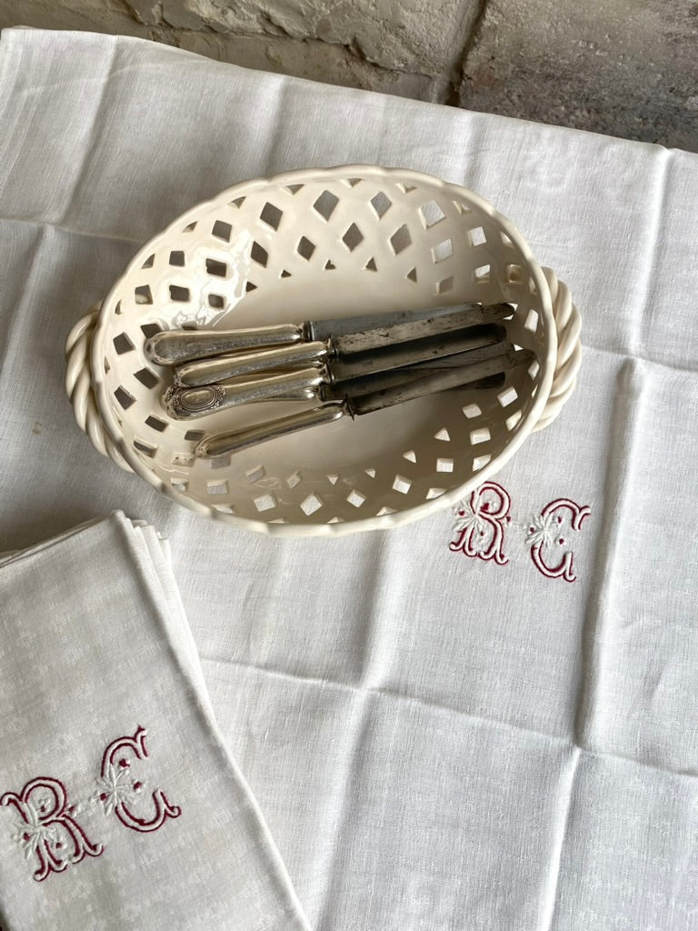 couteaux à fromage en argent fourré