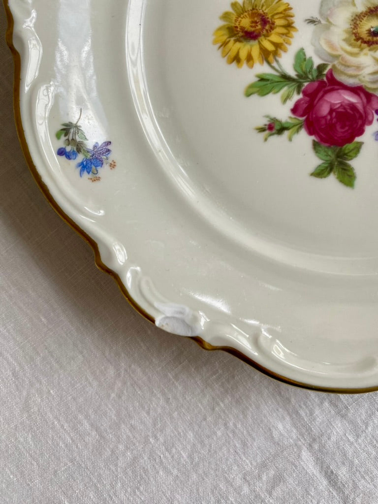 service bouquet de fleurs, porcelaine de Bavaria