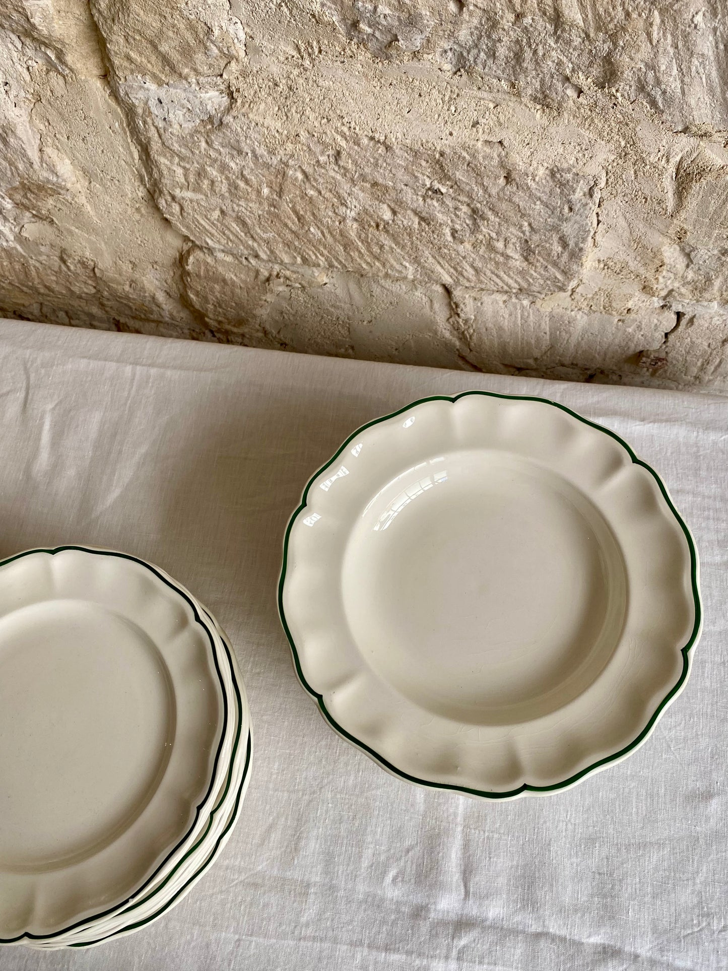 service "Pomme" Lunéville demi-porcelaine