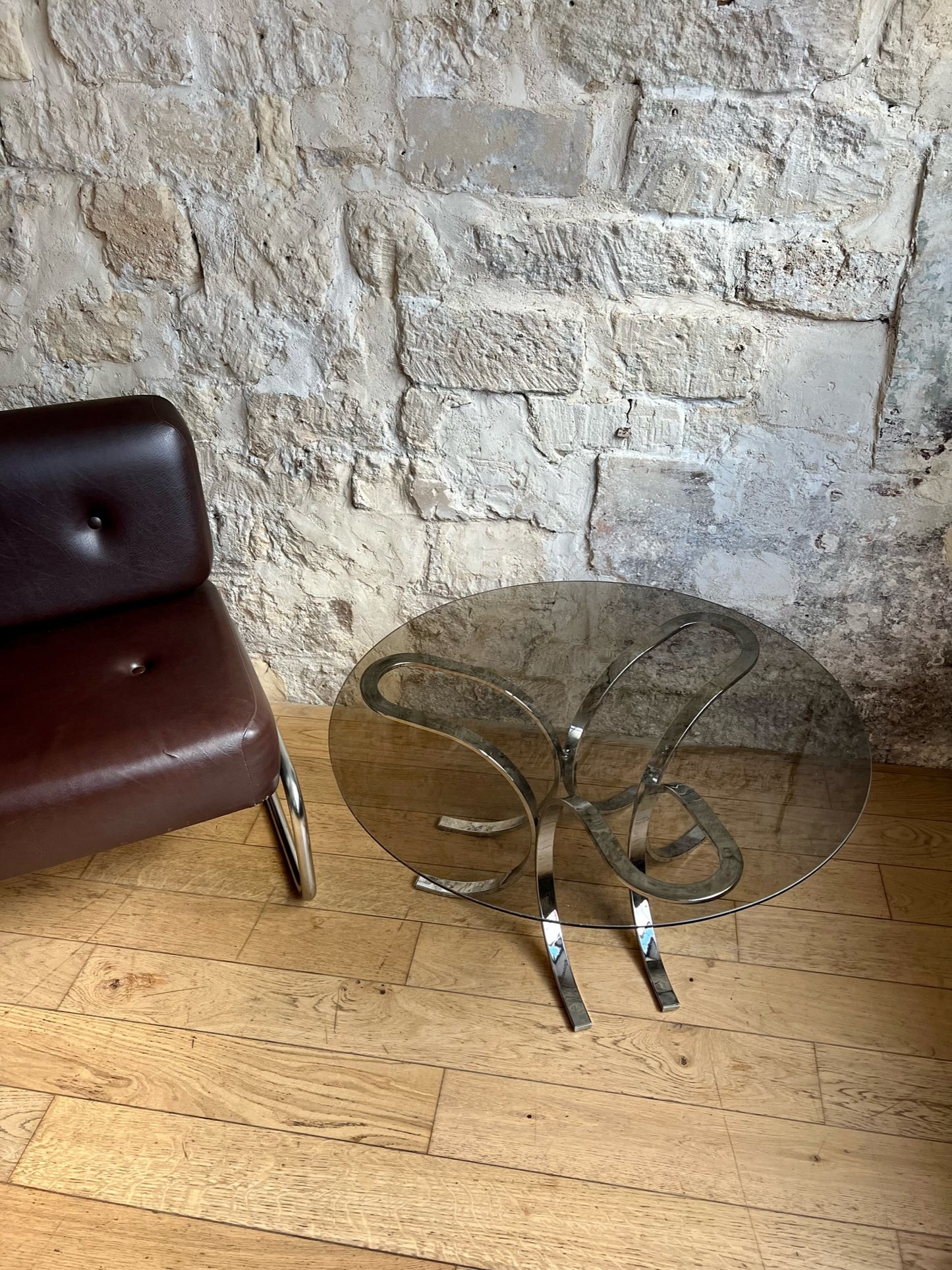 table basse en verre fumé