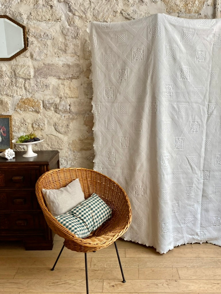 jeté de lit coton 210x230cm