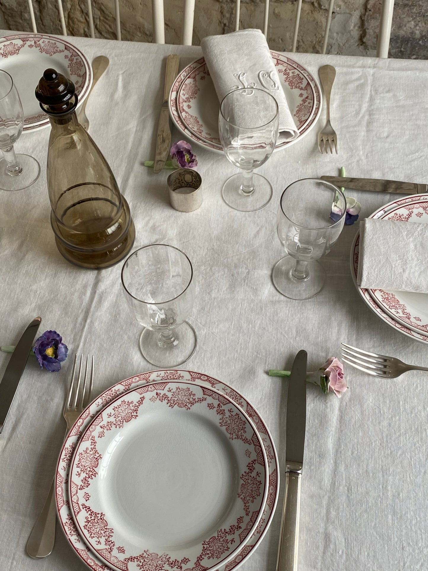 service "Pallaz" Sarreguemines (6 plates, 6 creuses, 6 petites)