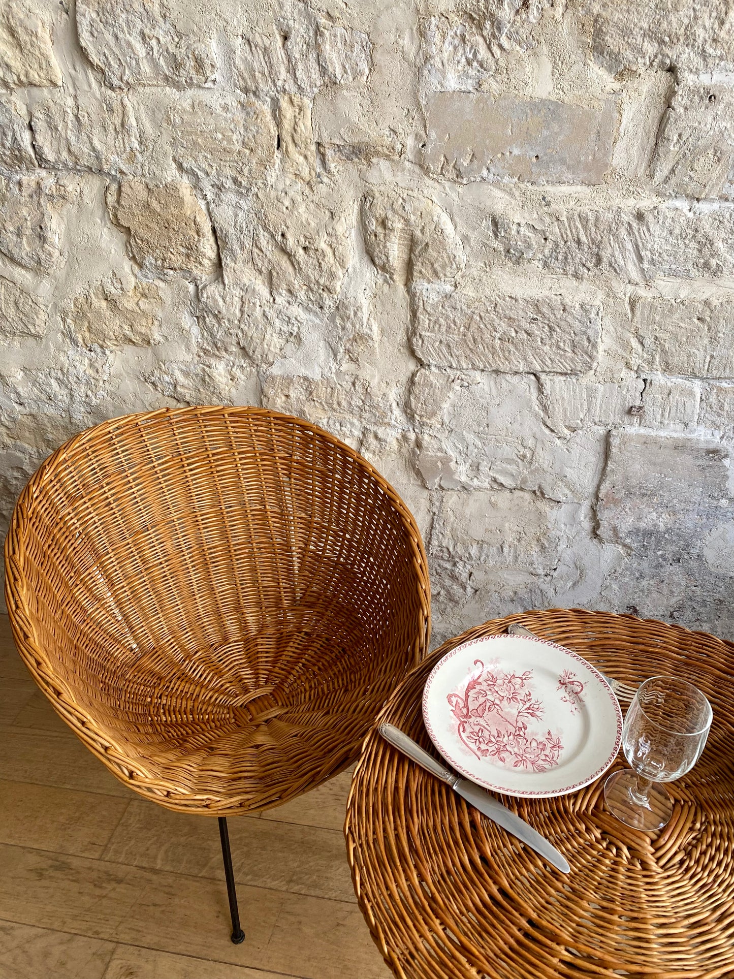 fauteuil en osier