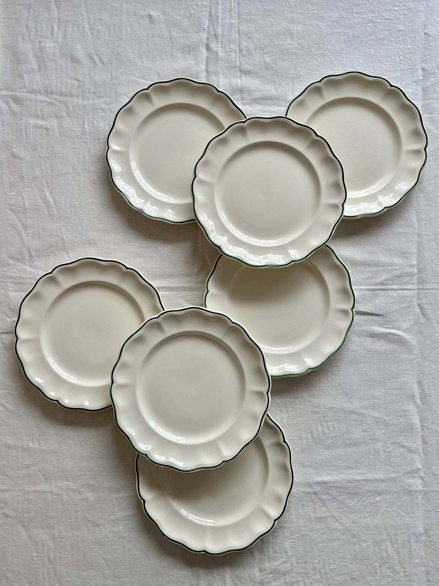 service "Pomme" Lunéville demi-porcelaine