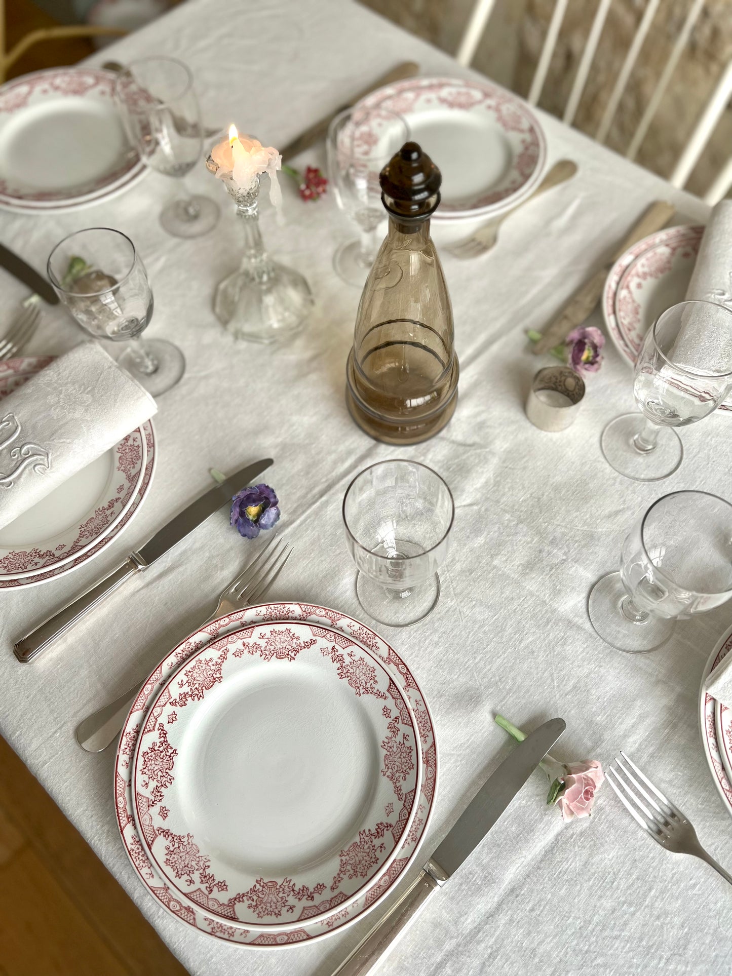service "Pallaz" Sarreguemines (6 plates, 6 creuses)