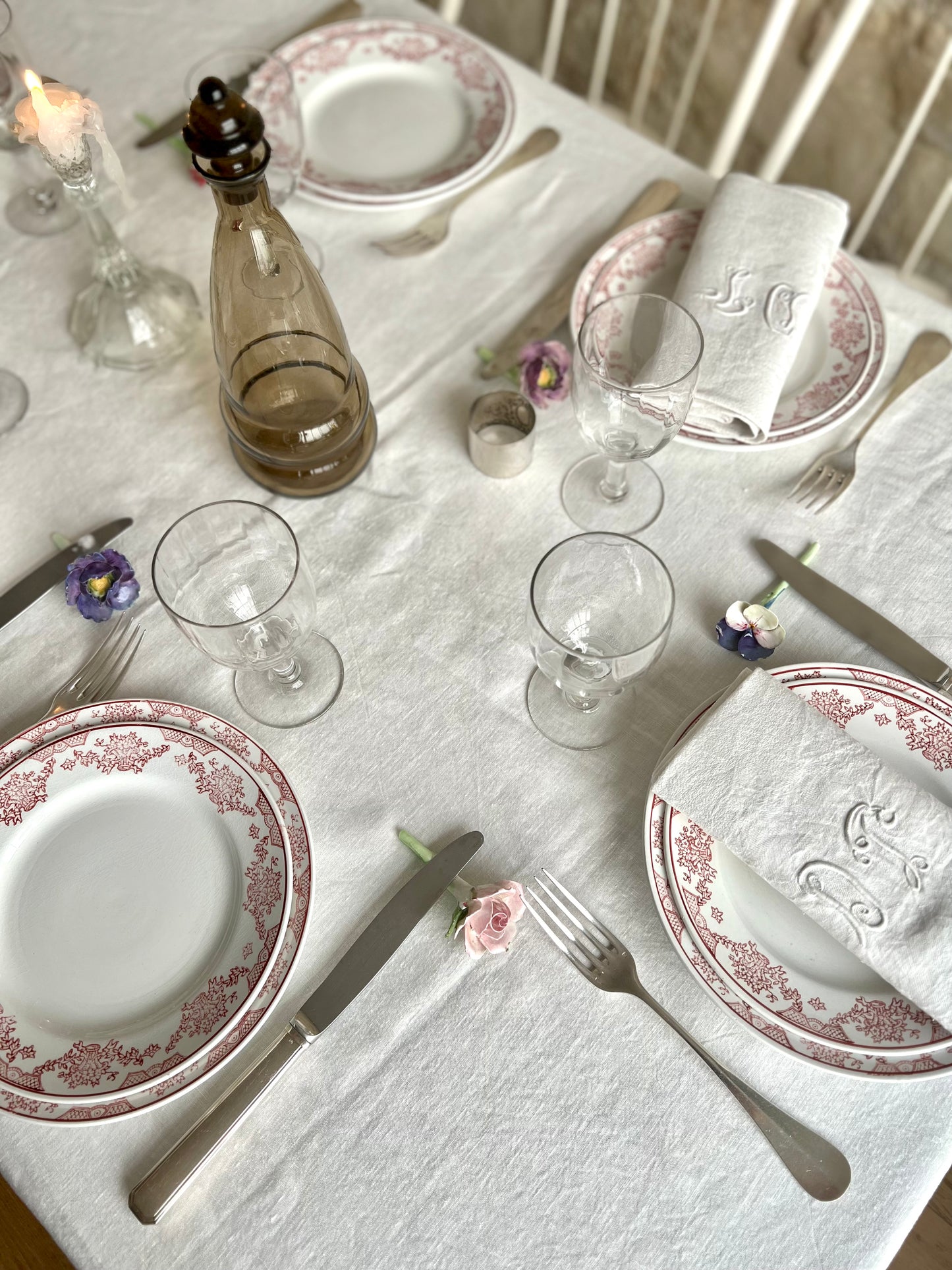 service "Pallaz" Sarreguemines (6 plates, 6 creuses, 6 petites)