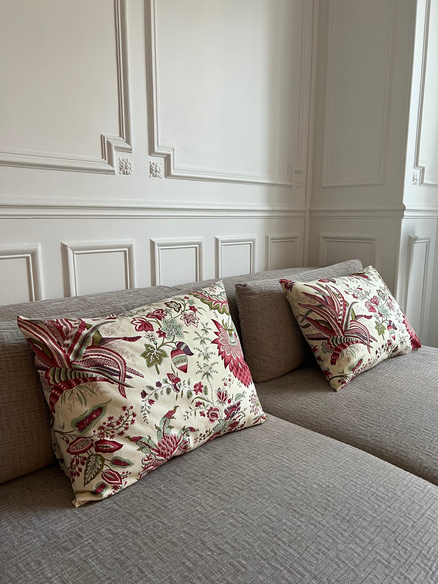 coussin rectangulaire tissu Braquenié