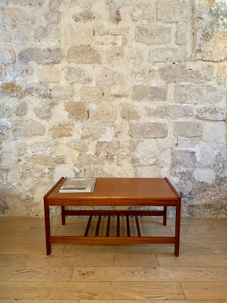 table basse vintage en teck années 60
